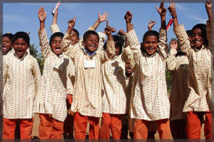 Isha Vidhya students