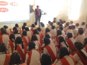 Jithu presenting his profession