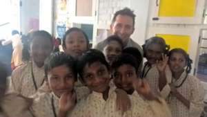 Marc with students - 3