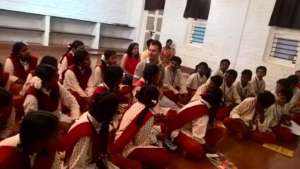 Marc with students - 4