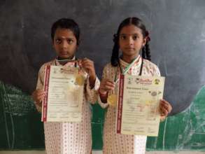 Students with certificates