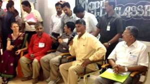 With AP Chief Minister Mr. Naidu