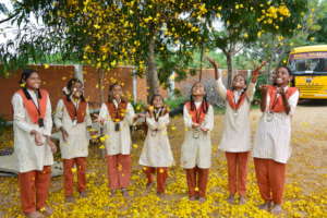 Students In The School Ground