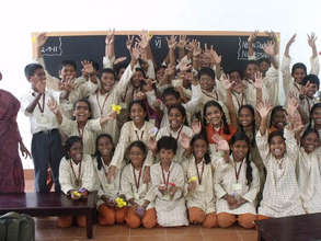 Isha Vidhya students - in a new class room!