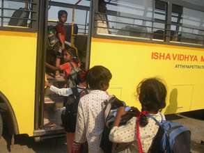 Isha Vidhya school bus