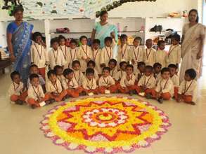 Onam celebrations at Isha Vidhya school
