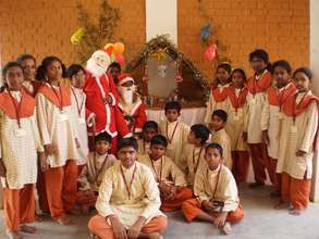 Christmas celebrations at Isha Vidhya school