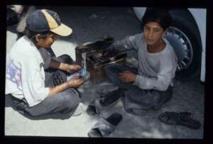 children working on the streets