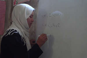 Practicing math in Mazar
