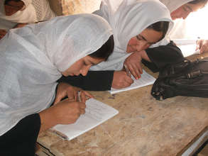 Women studying hard in Afghanistan