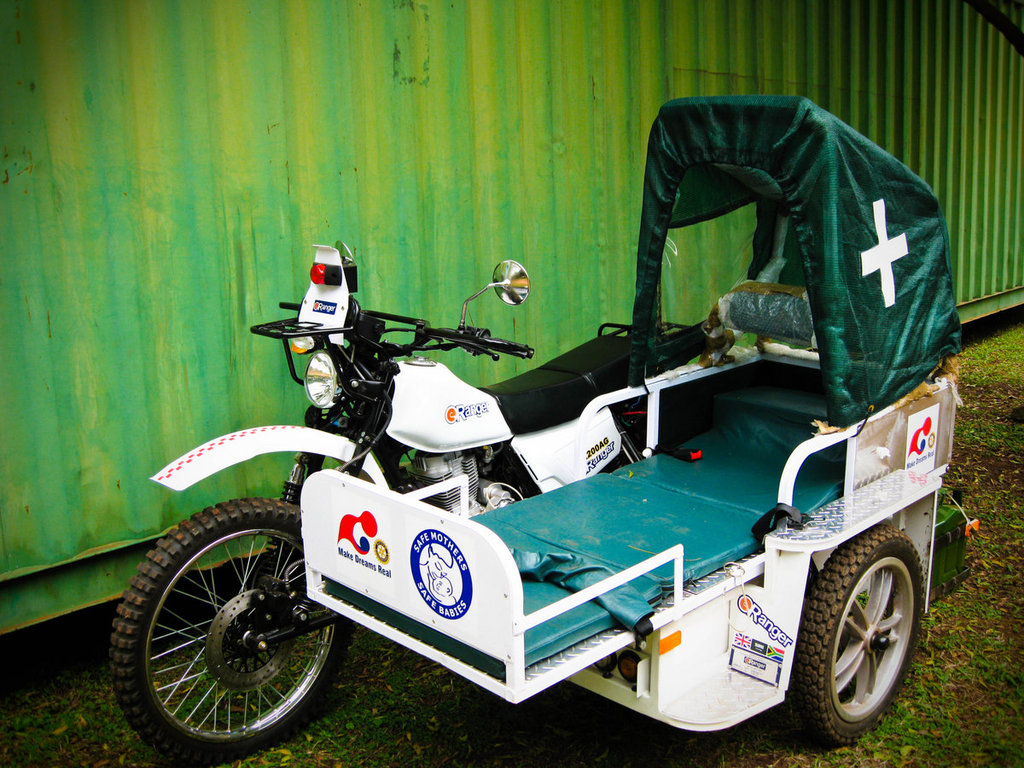 Motorbike Pulled-Ambulance Project in DR. Congo