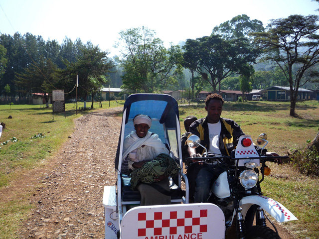 Motorbike Pulled-Ambulance Project in DR. Congo