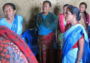 Women Listening to Speakers