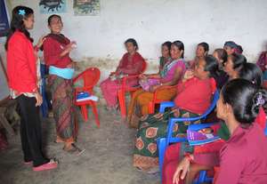 Women role-playing in the Workshop