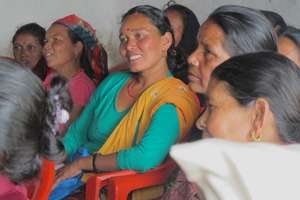 Parbati listening at the Tanglichowk Workshop
