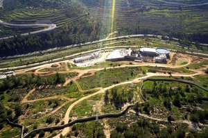 Aerial view of the Aquarium construction site