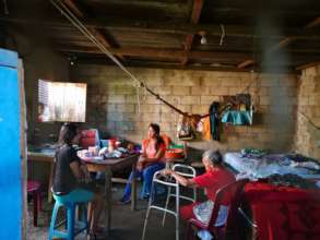 Ingrid visits Dona Zoyla Reyes in Piedrecitas