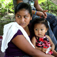 Mom and baby in Seeds program class