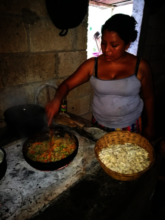 Cooking a healthy meal