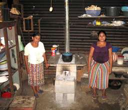 Mom & daughter are proud of new vented stove