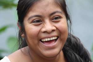 Happy to be learning to keep her family healthy!