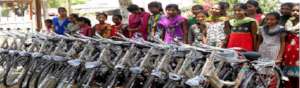 Group of Girls with Bicycle