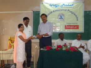 Student receiving financial support