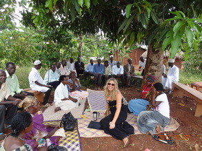 Our first office is under this mango tree...