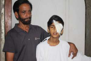 Hamza with his father