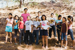 SAT students during a field lesson in Cusmapa