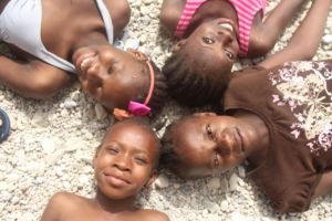 The kids recently enjoyed a trip to the beach