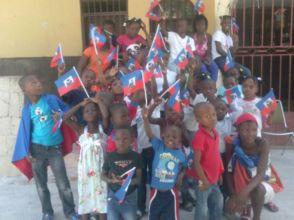 The kids recently celebrated Haitian Flag Day