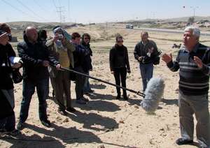 Dr. Rass being interviewed for Israeli media