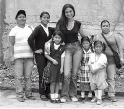 Angelita, second left, seen with family & Debora