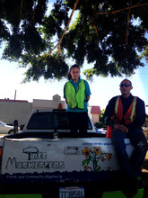 Youth Manager Talia and Community Forester James