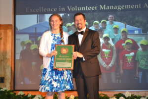 President Talia Gerard accepts Arbor Day Award