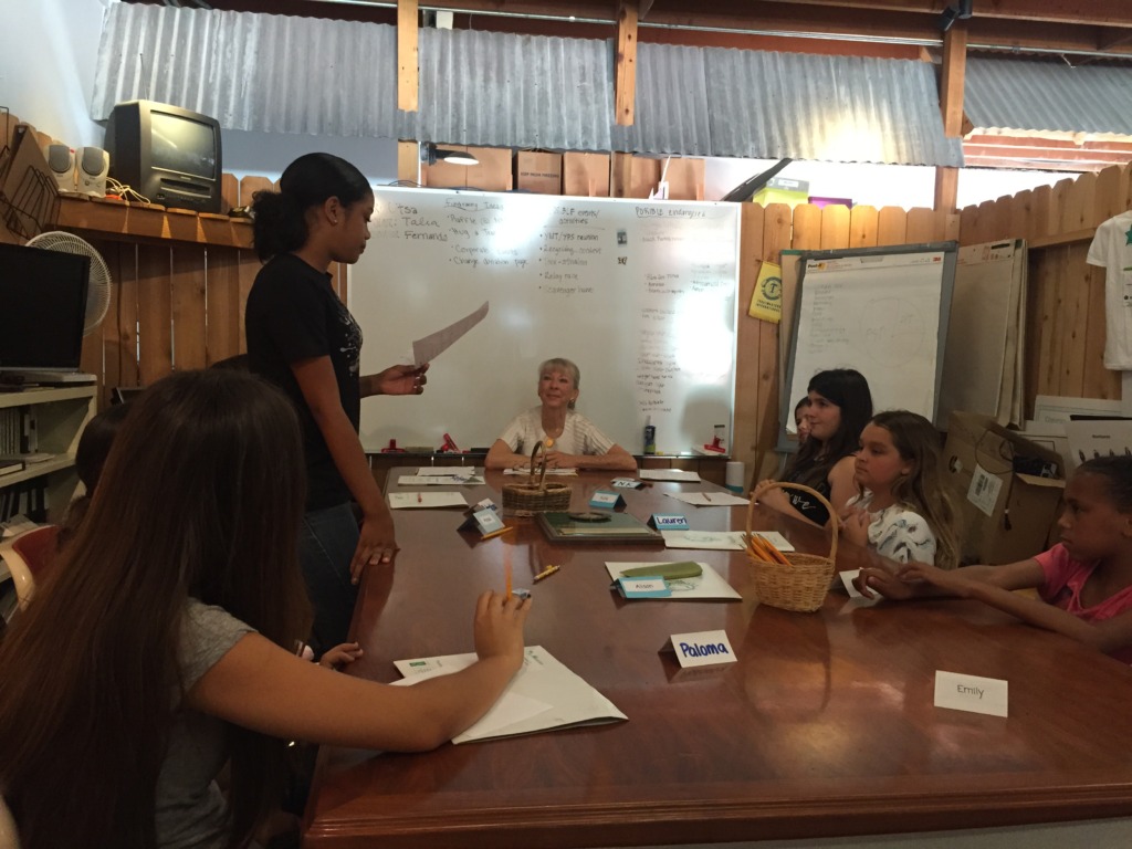 Alyssa Presents During Organizational Management