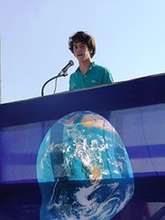 Youth Manager Adam speaks at Day of Climate Action