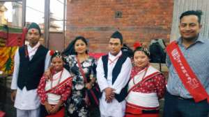 children getting ready for dance performance