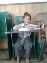 studying in classroom