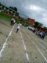 Running at paralympic game