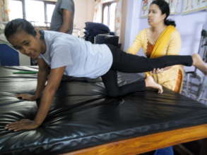 Physiotherapist teaching Physio