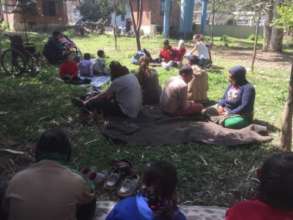 Gathering at the park