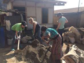 Volunteers at work