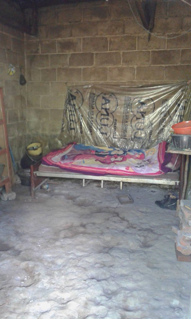 dirt floored home
