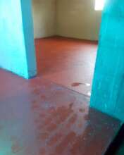 floor newly laid over cement