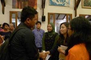 Eunju at the NKHR's conference in Indonesia