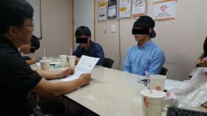 Mock interview session for North Korean students