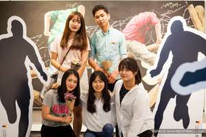 North and South Korean artists at opening night