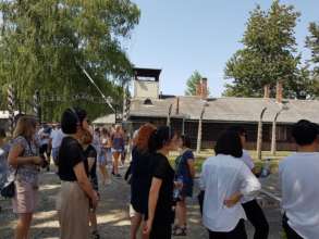 North Korean students visiting Auschwitz-Birkenau